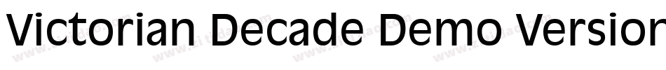 Victorian Decade Demo Version字体转换